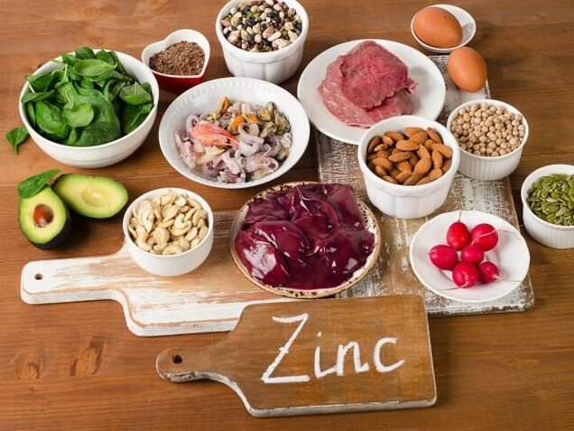 Produtos que conteñen cinc