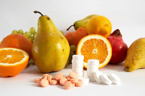 Froitas saudables e complexos vitamínicos para a potencia masculina
